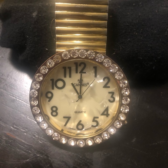 Accessories | Vintage Watch Oversize Face With Crystal Frame Cannes ...